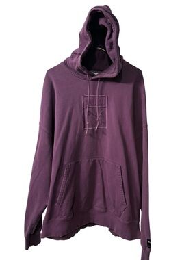 Mens Puma hooded Downtown oversize in purple EUC Size XL